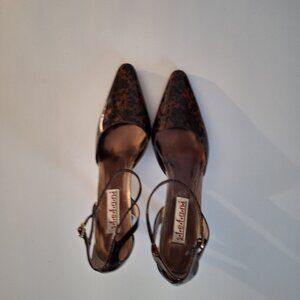 Stefani Womens SiZ10M Nancy Style Animal Print Brown and Black Pointed Toe Pump